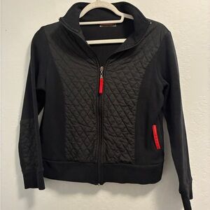 Prada Red Tab Women's Medium Quilted Zip-Up Track Jacket